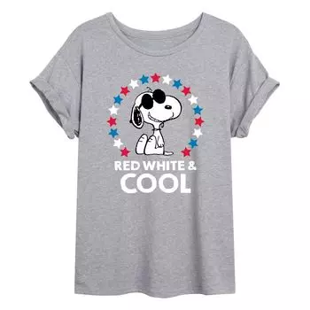 Детская струящаяся футболка Peanuts Snoopy Cool Licensed Character, серый