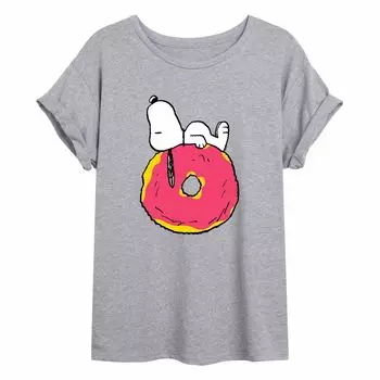 Детская струящаяся футболка Peanuts Snoopy Donut Licensed Character