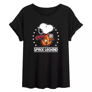 Детская струящаяся футболка Peanuts Space Legend Snoopy Licensed Character