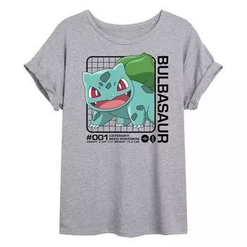 Детская струящаяся футболка Pokemon Bulbasaur Licensed Character
