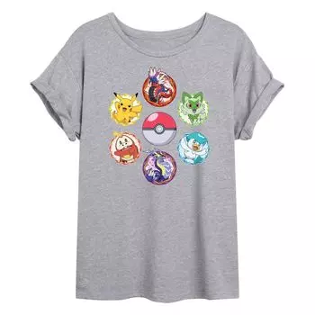 Детская струящаяся футболка Pokemon Sparkle Licensed Character