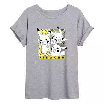 Детская струящаяся футболка Pokmon Multi Pikachu Licensed Character