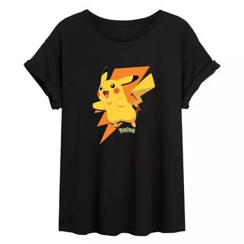 Детская струящаяся футболка Pokmon Pikachu Bolt Licensed Character