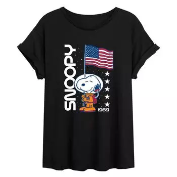Детская струящаяся футболка с флагом Peanuts Snoopy Licensed Character
