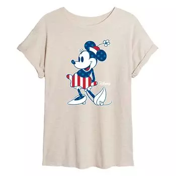 Детская струящаяся футболка с рисунком флага Минни Маус Disney's Disney