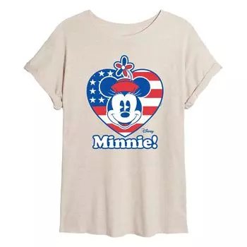 Детская струящаяся футболка с сердечком и флагом Минни Маус Disney's Disney