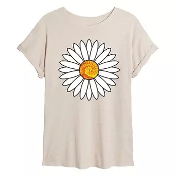 Детская струящаяся футболка Tie Dye Daisy Licensed Character, бежевый