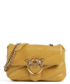 Детская сумка через плечо Love Puff из овчины Pinko, желтый