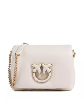 Детская сумка на плечо love click puff из овчины Pinko, белый