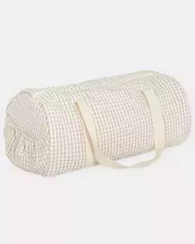 Детская сумка vichy песочного цвета Tutto Piccolo, коричневый