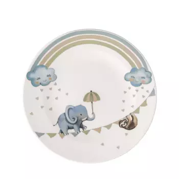 Детская тарелка Walk Like An Elephant плоская 21 см Villeroy & Boch, белый/красочный