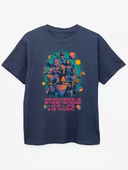 Детская темно-синяя футболка со слоганом NW2 Guardians Of The Galaxy George., нави