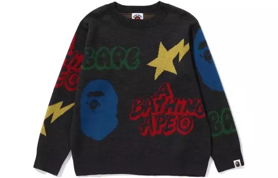 Детская толстовка A Bathing Ape, черный