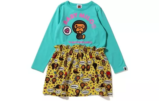 Детская толстовка A Bathing Ape, цвет Emerald