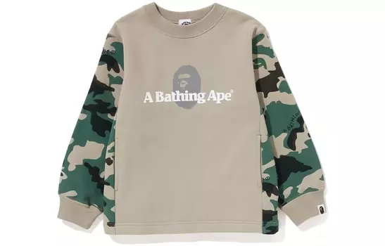 Детская толстовка A Bathing Ape, оливковый