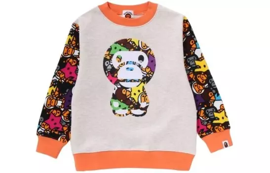 Детская толстовка A Bathing Ape, серый