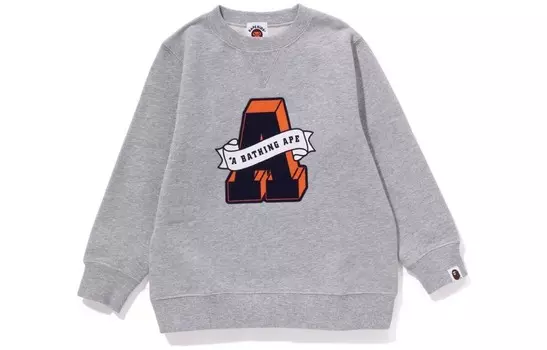 Детская толстовка A Bathing Ape, серый