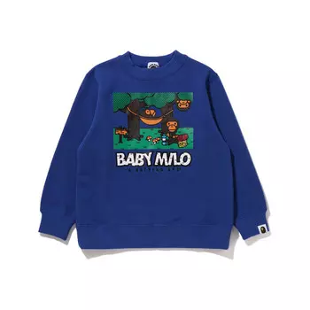Детская толстовка A Bathing Ape, синий