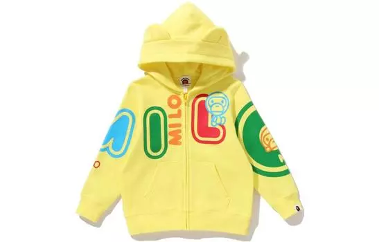 Детская толстовка A Bathing Ape, желтый
