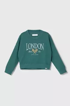 Детская толстовка Abercrombie & Fitch, бирюзовый