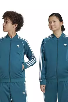 Детская толстовка adidas Originals SST TRACK TOP, бирюзовый
