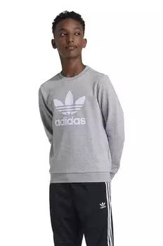 Детская толстовка adidas Originals TREFOIL CREW, серый
