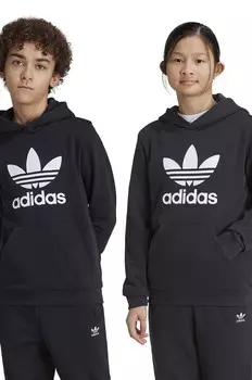 Детская толстовка adidas Originals TREFOIL HOODIE, черный