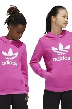 Детская толстовка adidas Originals TREFOIL HOODIE, розовый