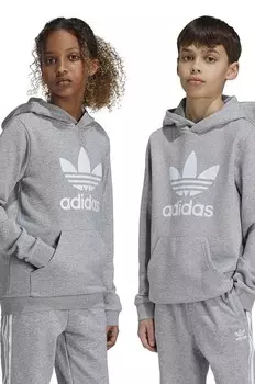 Детская толстовка adidas Originals TREFOIL HOODIE, серый