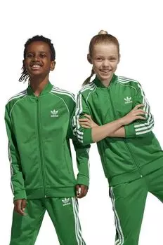 Детская толстовка adidas Originals, зеленый