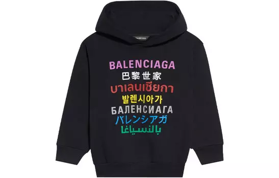 Детская толстовка Balenciaga, черный