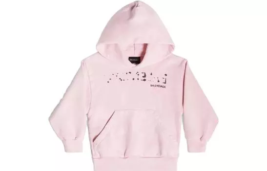 Детская толстовка Balenciaga, светло-розовый