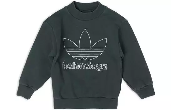 Детская толстовка Balenciaga, темно-зеленый