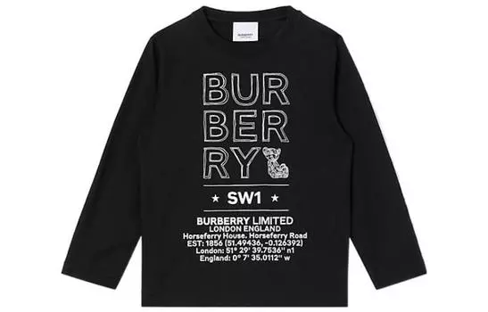 Детская толстовка Burberry, цвет Black