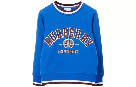 Детская толстовка Burberry, цвет Blue