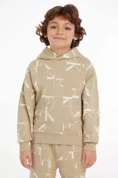 Детская толстовка Calvin Klein Jeans, бежевый