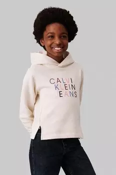 Детская толстовка Calvin Klein Jeans, бежевый