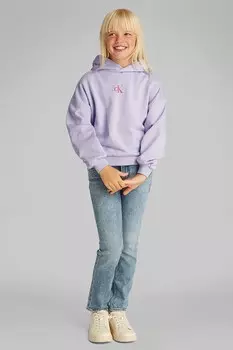 Детская толстовка Calvin Klein Jeans, фиолетовый