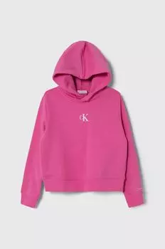 Детская толстовка Calvin Klein Jeans, розовый