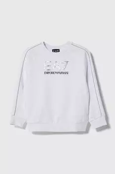 Детская толстовка EA7 Emporio Armani, белый