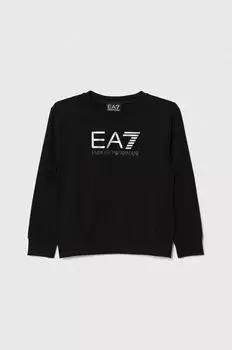 Детская толстовка EA7 Emporio Armani, черный