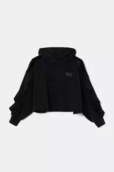 Детская толстовка EA7 Emporio Armani, черный