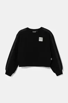 Детская толстовка EA7 Emporio Armani, черный