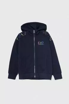 Детская толстовка EA7 Emporio Armani, темно-синий