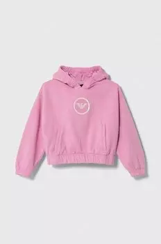 Детская толстовка Emporio Armani, розовый
