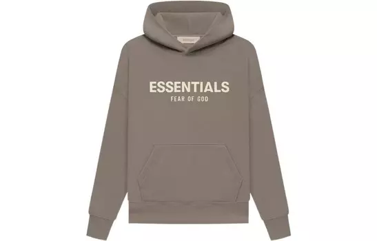 Детская толстовка Fear Of God Essentials, серо-коричневый