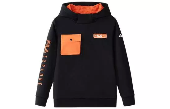 Детская толстовка ФИЛА FILA, цвет Black