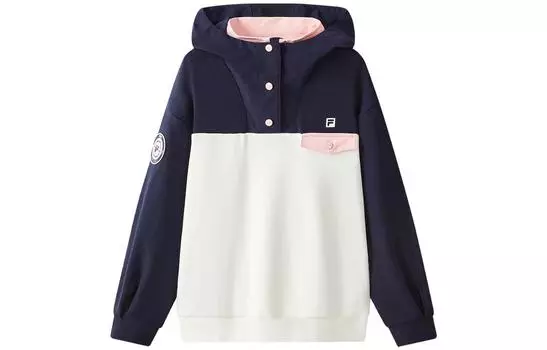 Детская толстовка ФИЛА FILA, цвет Cloud White/Bliss Pink/Green