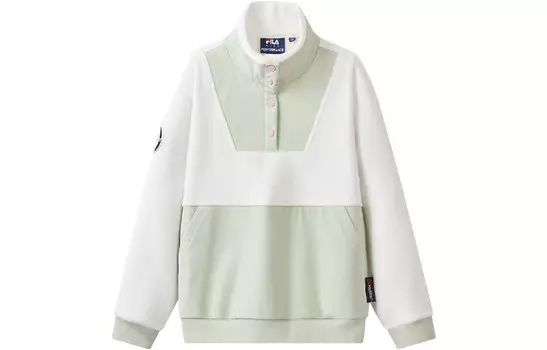Детская толстовка ФИЛА FILA, цвет Cloud White/Bliss Pink/Green
