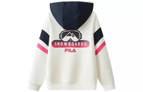 Детская толстовка ФИЛА FILA, цвет Cloud White/Bliss Pink/Green